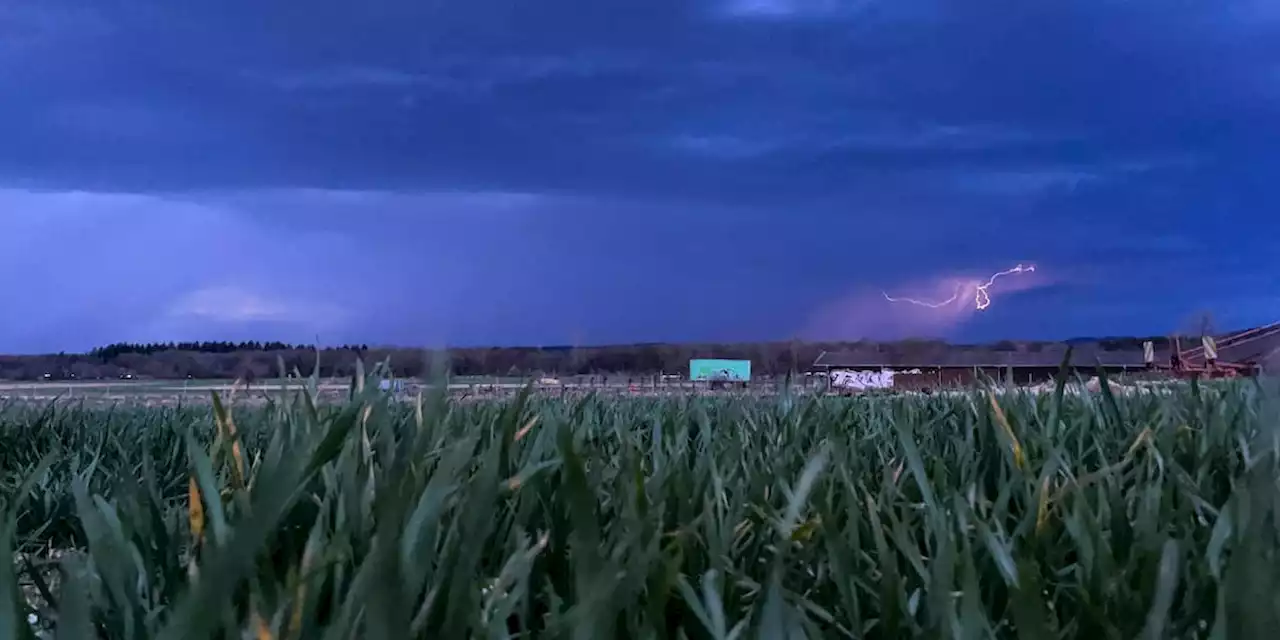 In 16 Kreisen warnt der Wetterdienst vor extremen Gewittern und Orkanböen