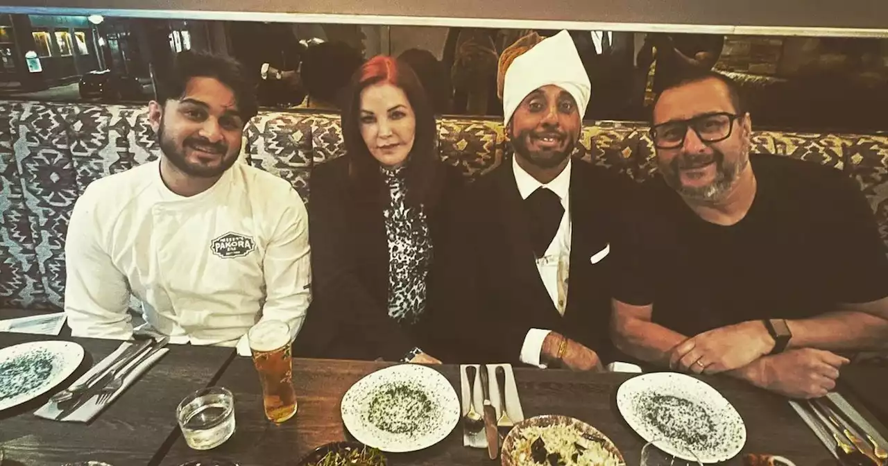 Priscilla Presley spotted at popular Glasgow Indian restaurant enjoying meal