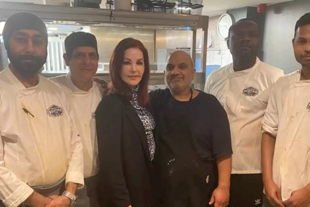 Priscilla Presley stuns staff with visit to popular Glasgow restaurant