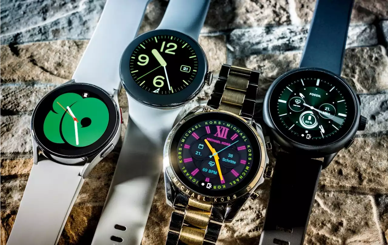 Vier Smartwatches mit Wear OS 3 im Test