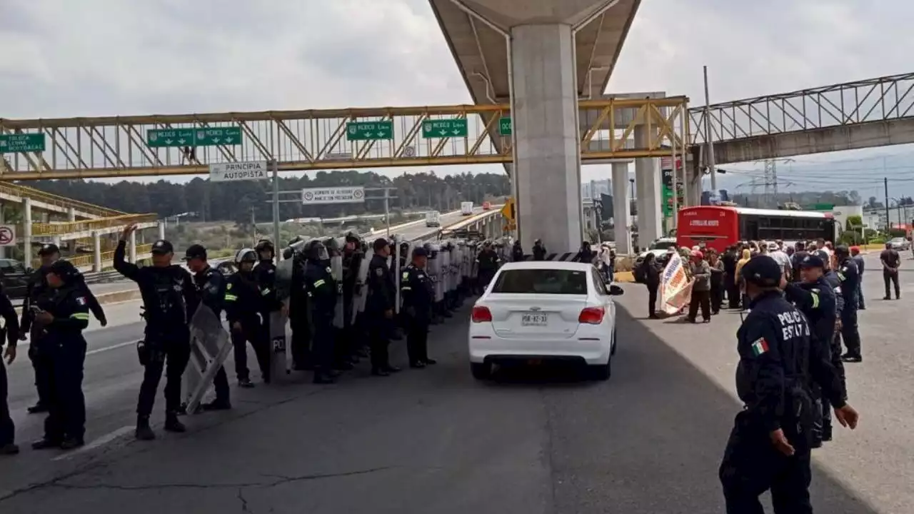 Amagan comuneros del Edomex con cerrar la carretera México-Toluca