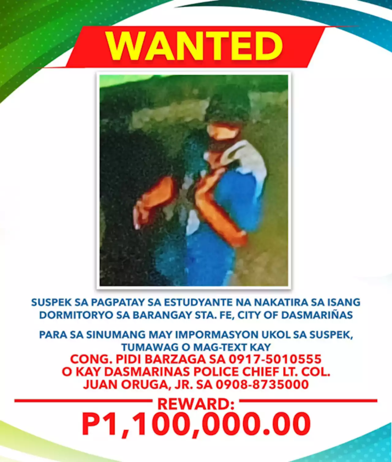 Suspect behind DLSU-Dasmariñas student’s murder identified – PNP