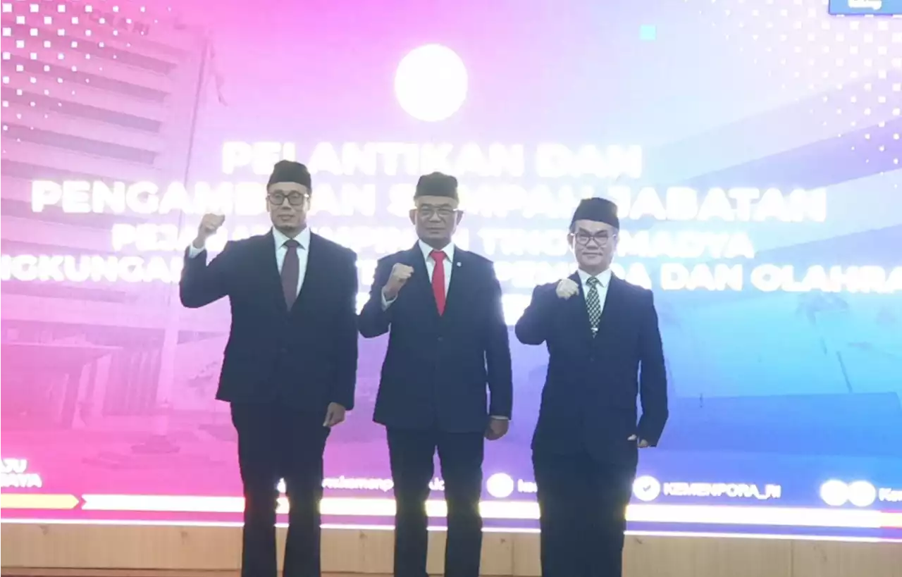 Lantik Dua Pejabat Baru di Kemenpora, Plt Menpora Muhadjir Minta Langsung Bekerja Keras