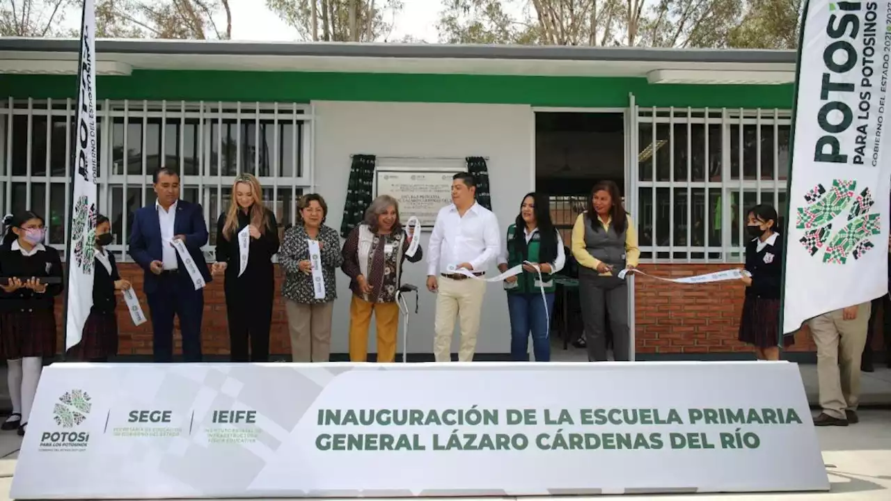 Con 200 millones de pesos arranca Ricardo Gallardo entrega de nuevas escuelas