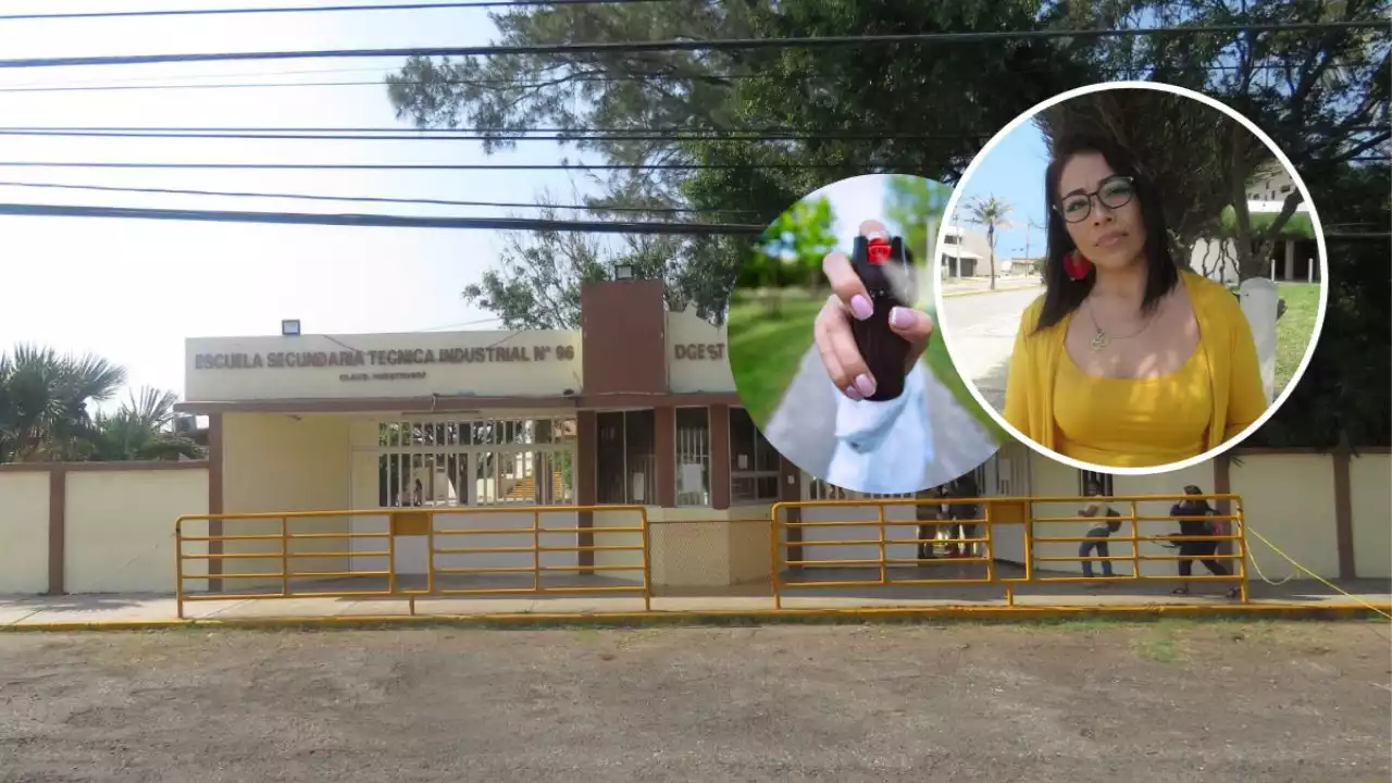 Bianca, expulsada de escuela de Coatza por cargar gas para defenderse