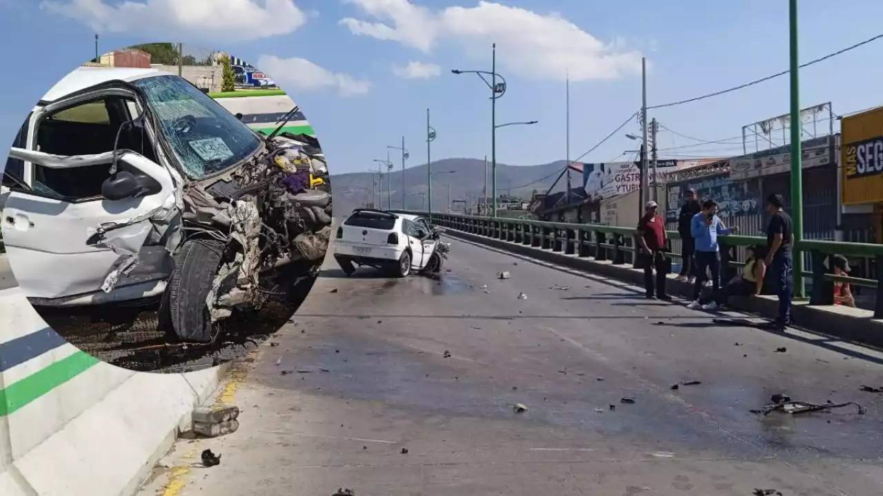 Cierre en dirección al Real por accidente; camioneta choca contra muro en puente Ceuni