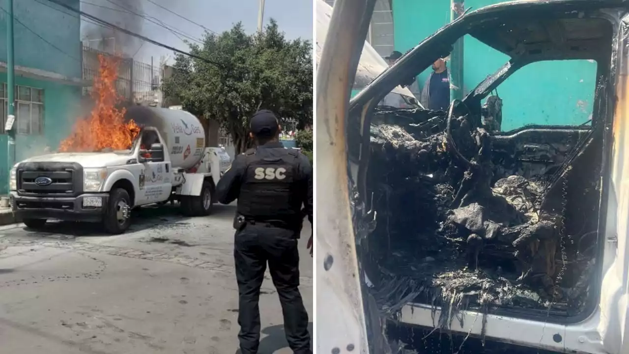 VIDEO: Incendian pipa de gas a plena luz del día en Iztapalapa