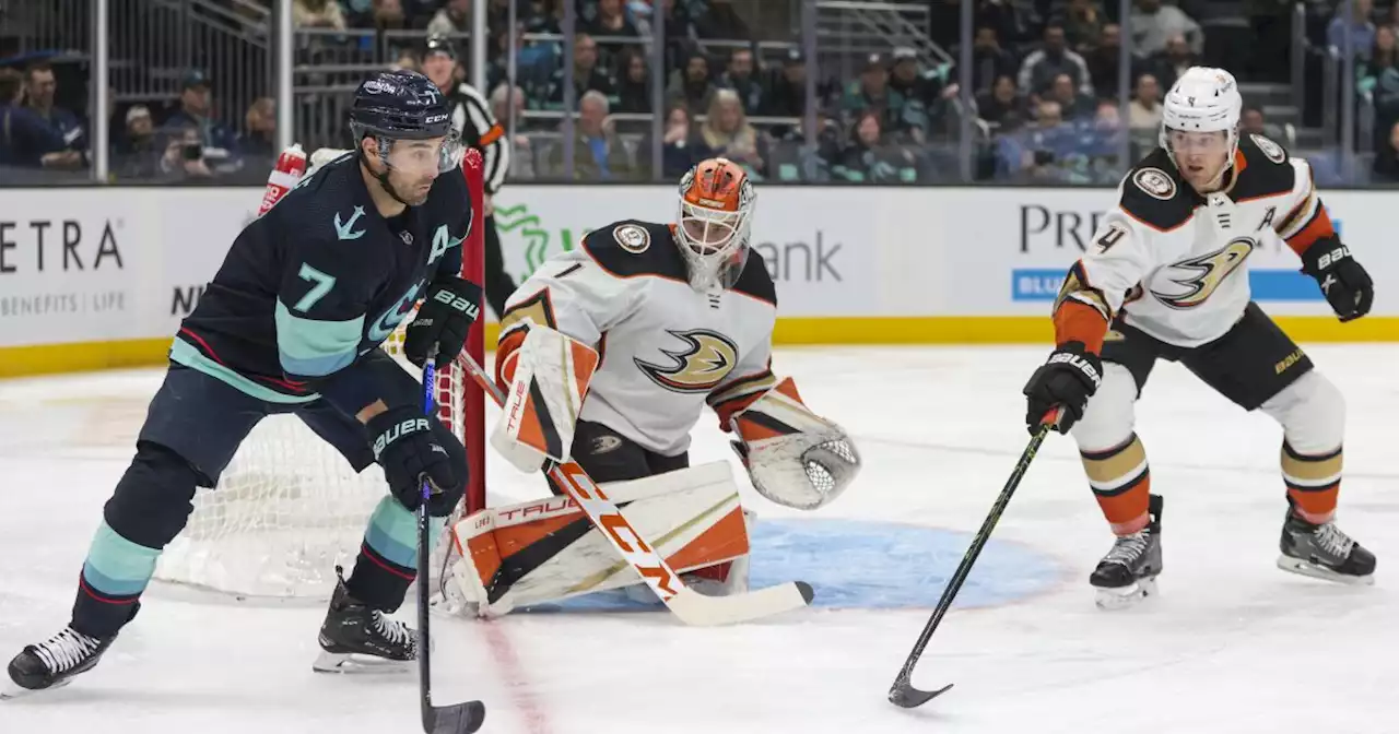 Ducks' losing streak grows to six with loss to Kraken