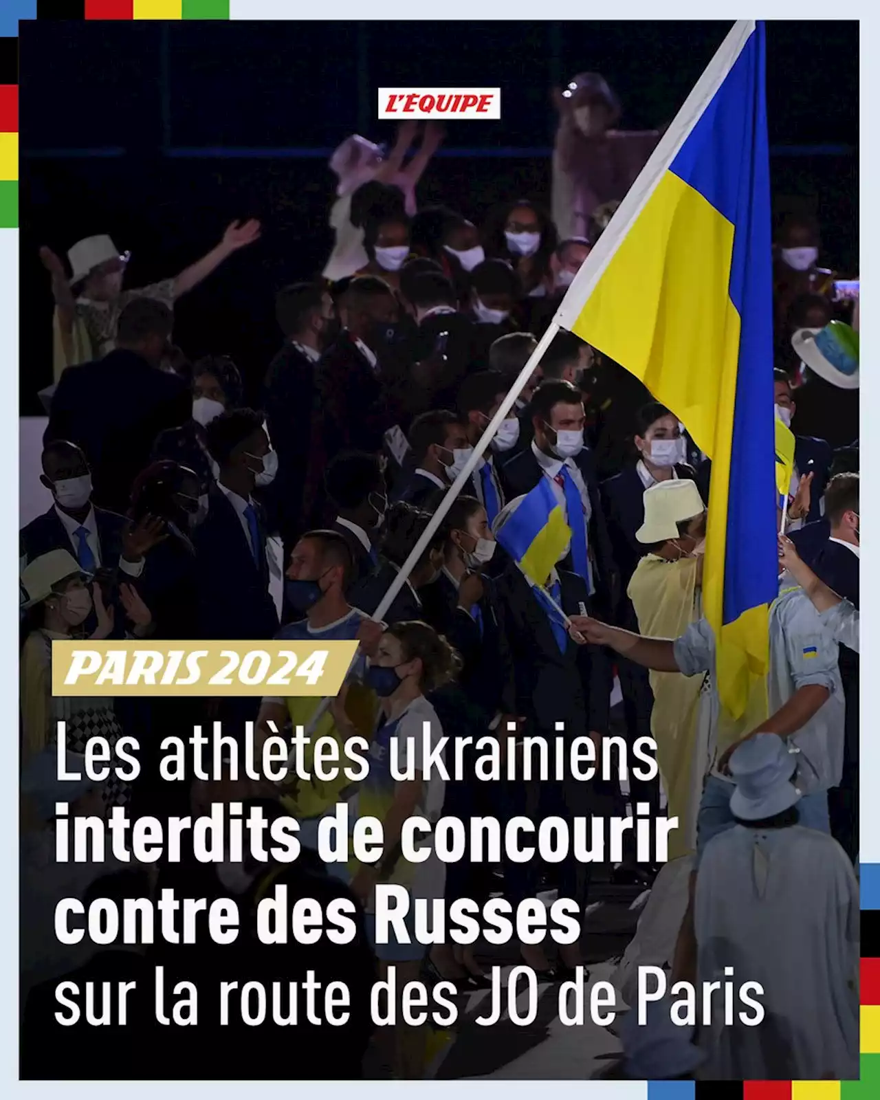 Les athlètes ukrainiens interdits de concourir contre des Russes sur la route des JO de Paris