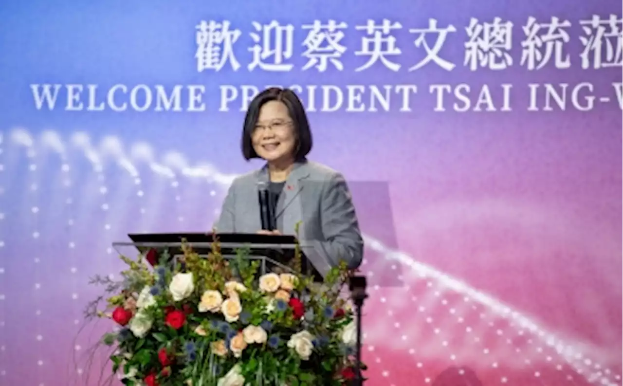 Taiwan calm in face of China raising tensions, President Tsai says in New York