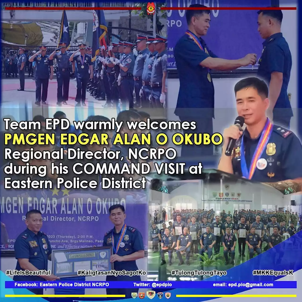 EPD welcomes new NCRPO Regional Director Okubo