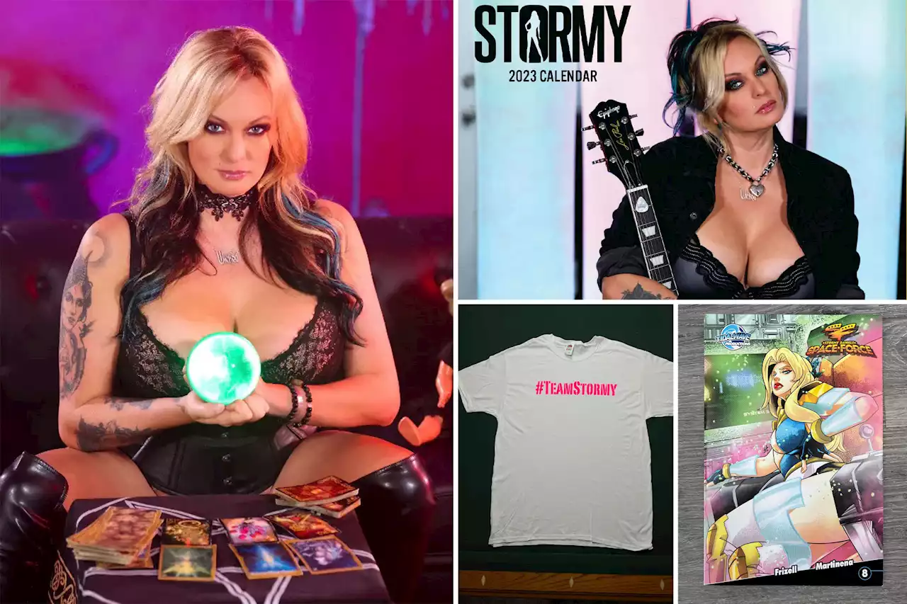 Stormy Daniels says merchandise flying off shelves following Trump indictment