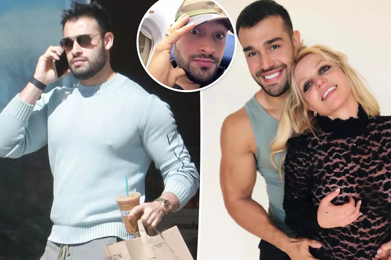 Sam Asghari addresses rumors of Britney Spears marital issues after ditching rings