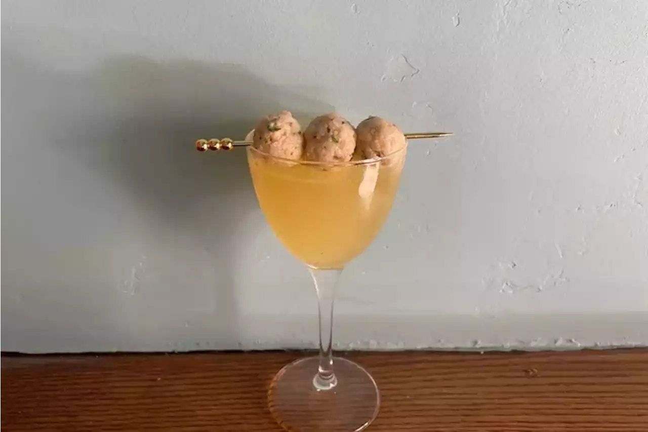 This Matzo Ball Soup Martini will give your Passover a boozy twist