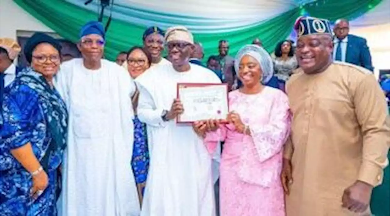 Photos: Sanwo-Olu, deputy receive certificates of return