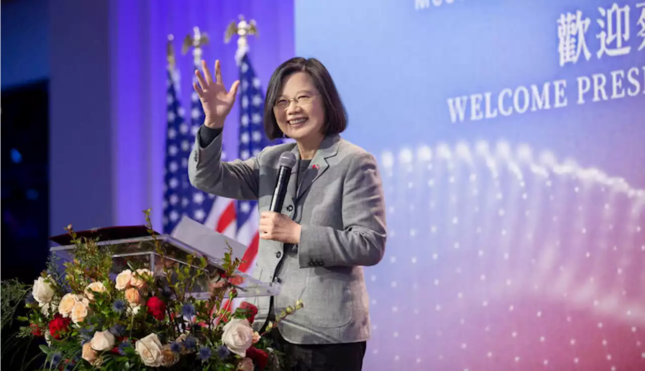 Taiwan calm in face of China raising tensions, President Tsai says in New York