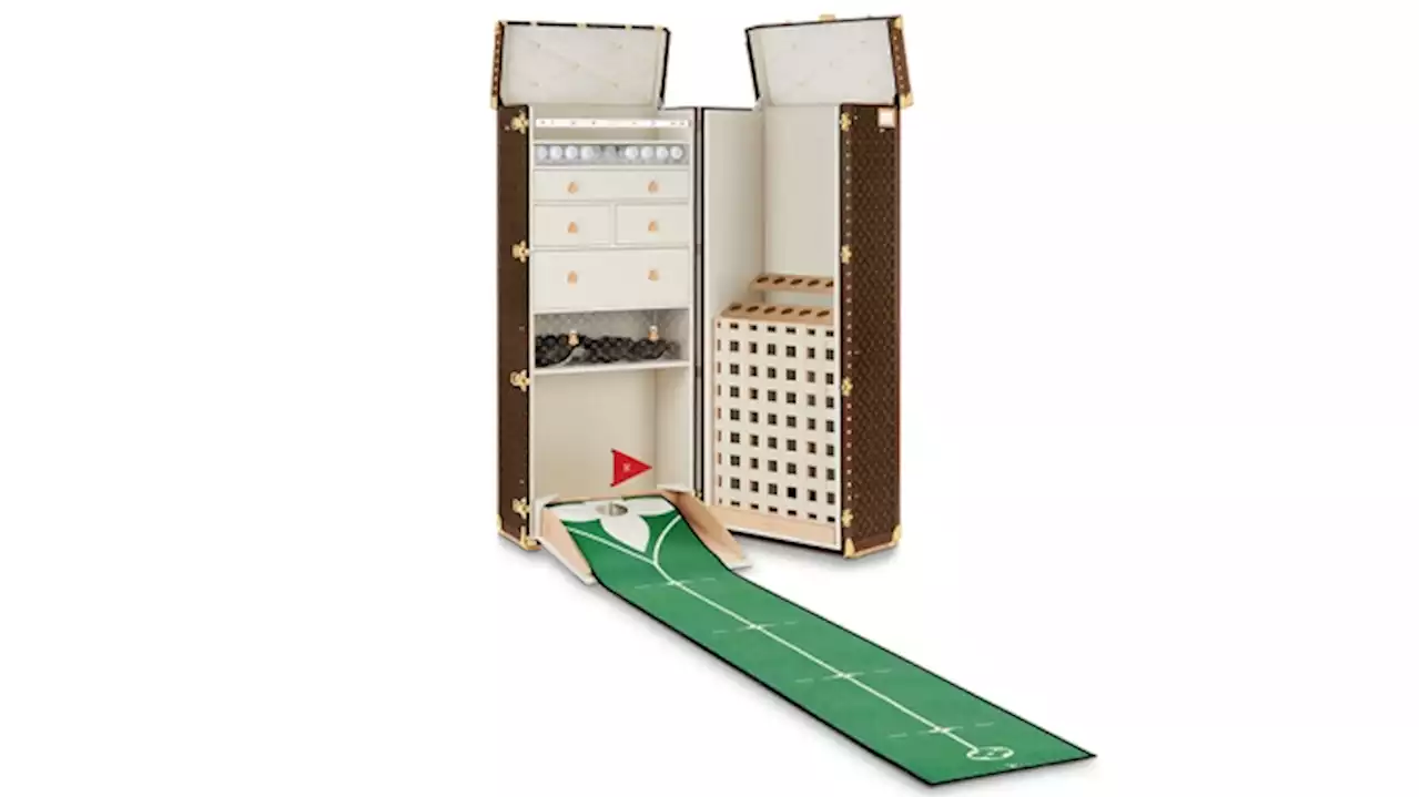 Louis Vuitton Just Dropped a Chic New Golf Trunk With a Roll-Out Putting Mat