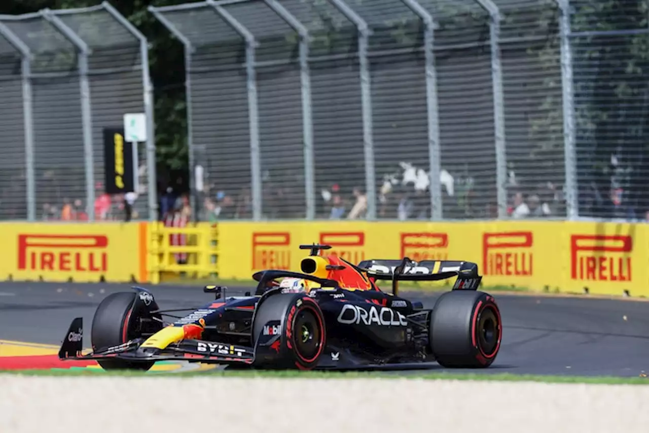 1. Training Australien: Rote Flagge, Verstappen vorne