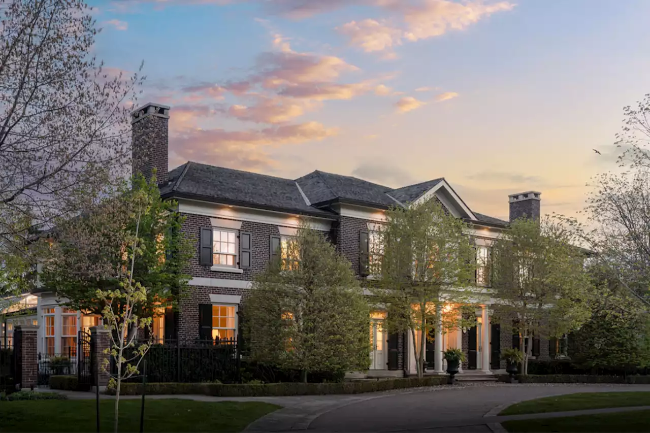 This $10.75M Estate on Niagara-on-the-Lake has a giant hockey rink in the backyard