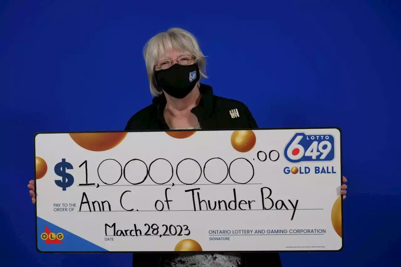 Thunder Bay woman wins $1M Lotto 6/49 prize