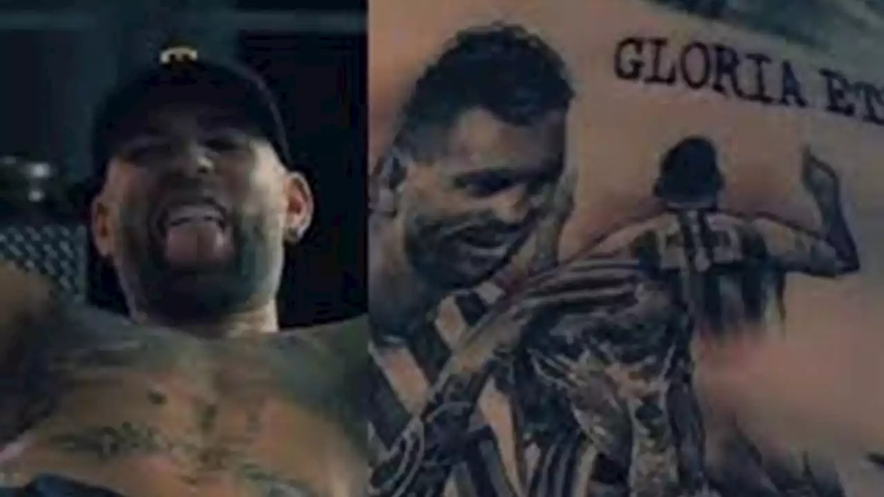 Video: el increíble tatuaje con la cara de Messi que se hizo Nicolás Otamendi