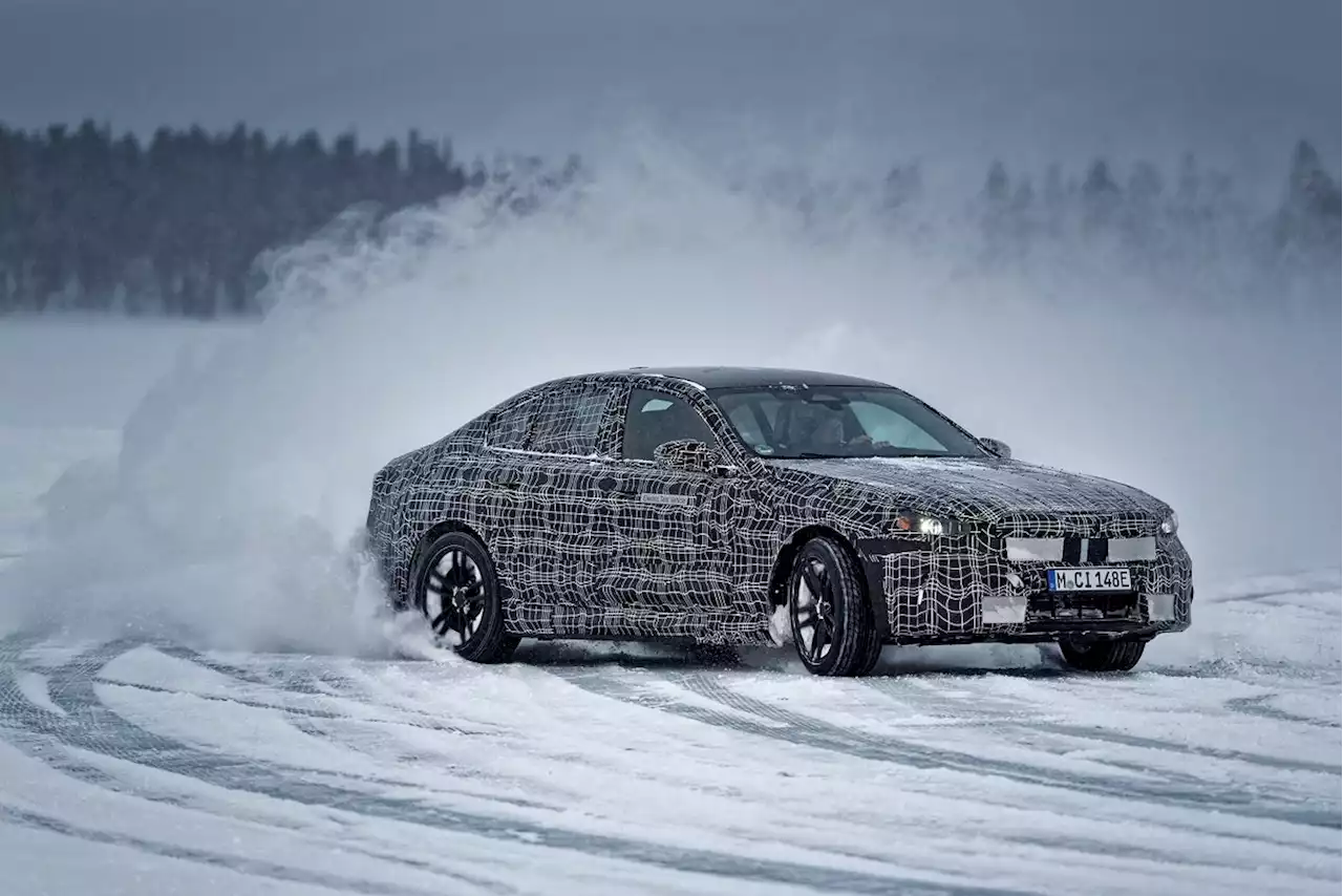 BMW i5 cuts a silent power sliding figure in new teasers | The Citizen