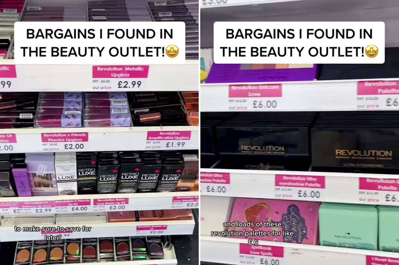 I went to a beauty outlet & found huge bargains - Revolution palettes are £6