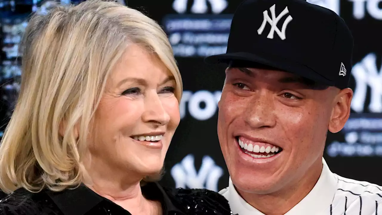 Martha Stewart Gushes Over Aaron Judge, 'Handsome Dude!'