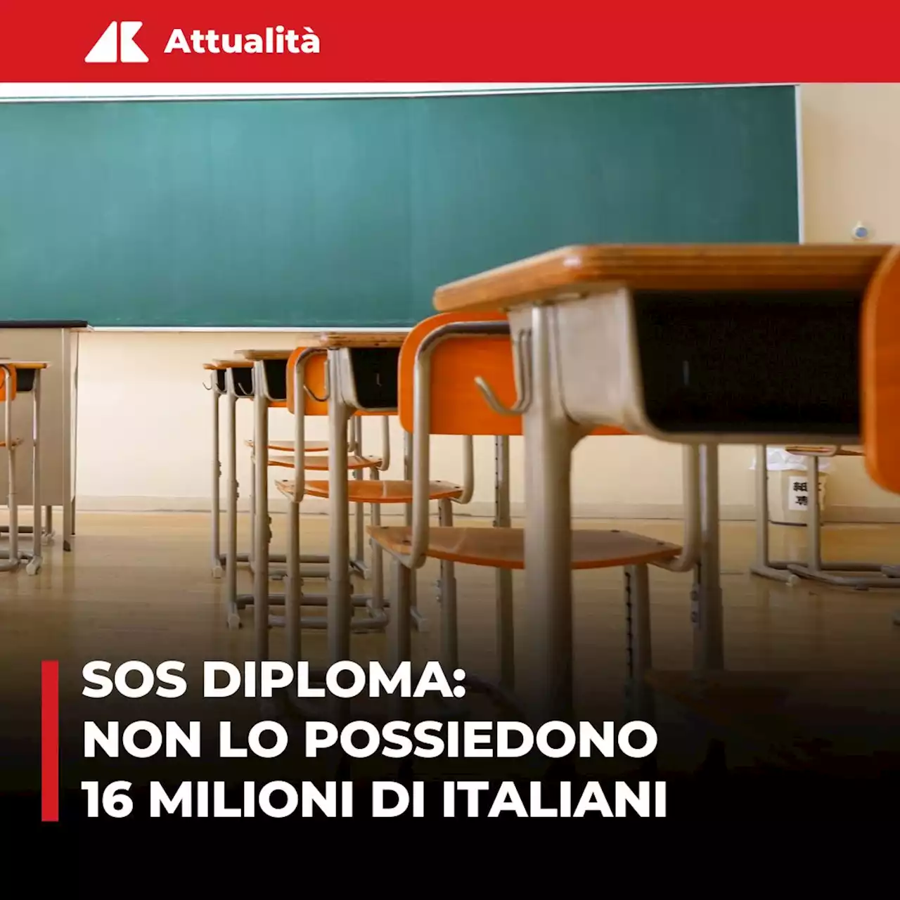 Scuola, Inapp: '4 mln italiani senza diploma'