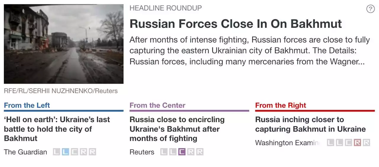 Russian Forces Close In On Bakhmut