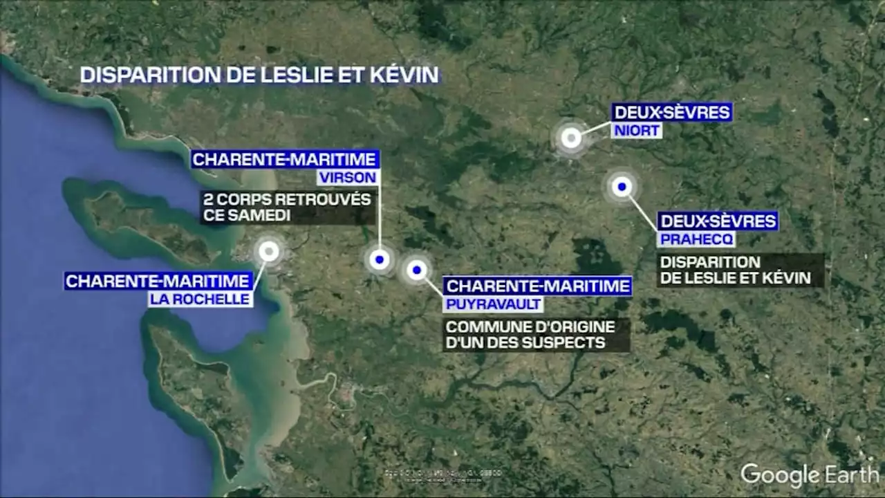 Les corps de Leslie et Kevin retrouvés par les gendarmes en Charente-Maritime