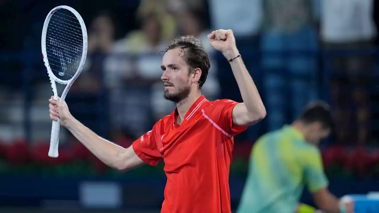 Medvedev tops Rublev in Dubai final for third straight title