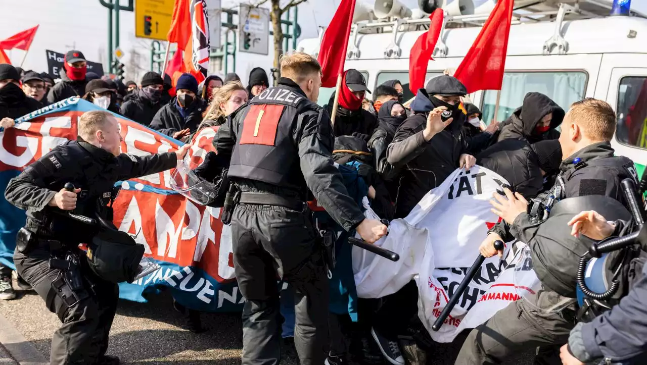 Baden-Württemberg: Verletzte und Feuer bei Protesten gegen AfD-Parteitag in Offenburg