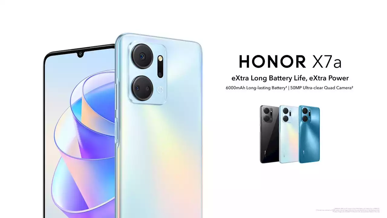 HONOR เปิดตัว HONOR X7a รุ่นใหม่ล่าสุด ทลายขีดจำกัดความคุ้มค่าด้วยประสิทธิภาพทรงพลัง พร้อมแบตอึดทนทานนานข้ามวัน เพียง 5,999 บาท