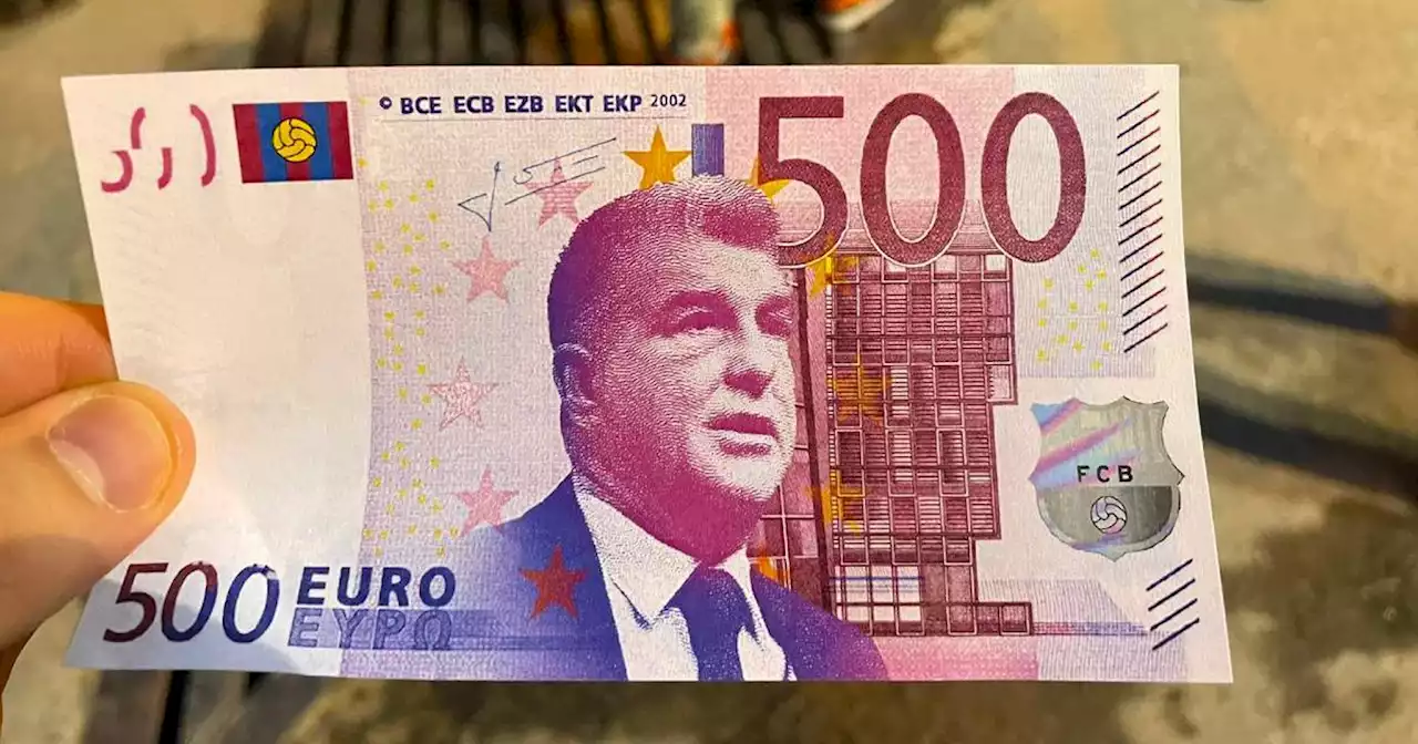 Real Madrid lanzó billetes con cara de Laporta previo a duelo ante Barcelona | VIDEO