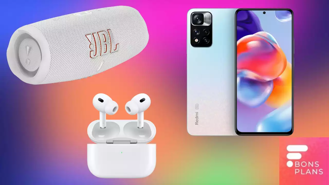 AirPods Pro 2 à prix bas, Xiaomi Redmi Note 11 Pro à -40 % et JBL Charge 5 en promo — les deals de la semaine