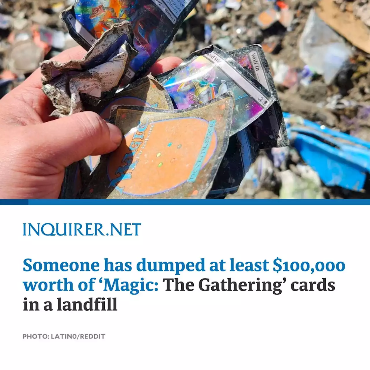 Someone has dumped at least $100,000 worth of 'Magic: The Gathering' cards in a landfill