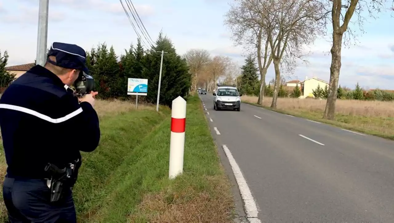 Positif aux stupéfiants, un jeune automobiliste contrôlé à 171 km/h sur une route limitée à 80 km/h dans le sud ouest de Toulouse