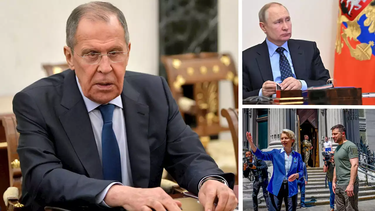 Putin's foreign minister Sergei Lavrov ridiculed by crowd after telling event 'Ukraine launched war against Russia'