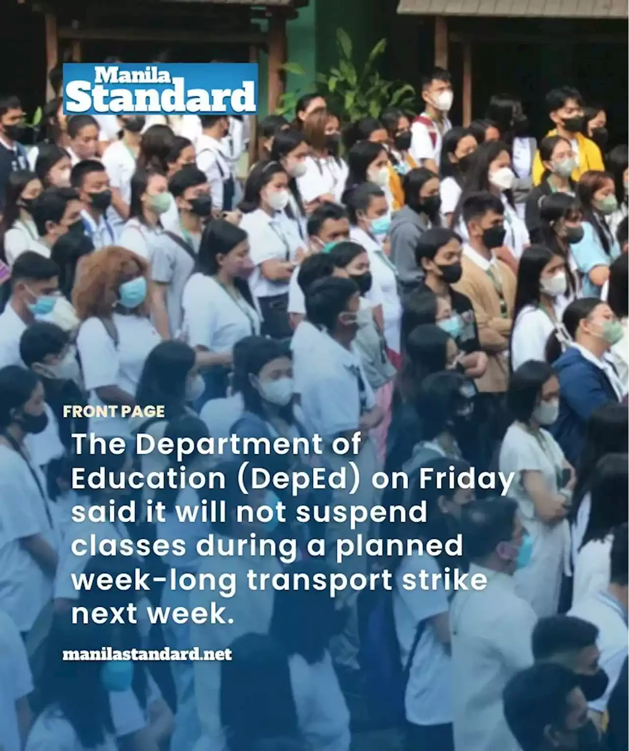 No break in classes—DepEd
