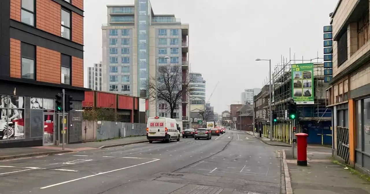 Traffic updates as city centre road blocked after crash