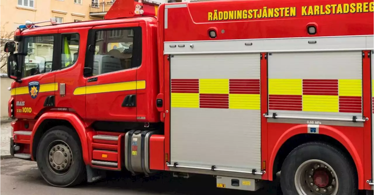 Larm om brand i centrala Karlstad: ”Ryker från balkong”