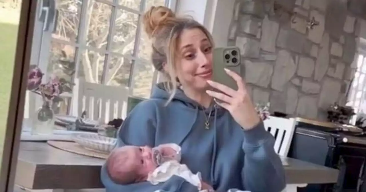 Stacey Solomon 'trying not to be hard on self' as she parents solo with Joe away