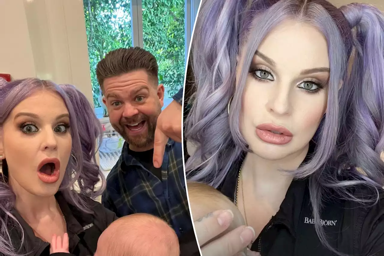 Kelly Osbourne posts first photo of baby son as he hangs out with uncle Jack