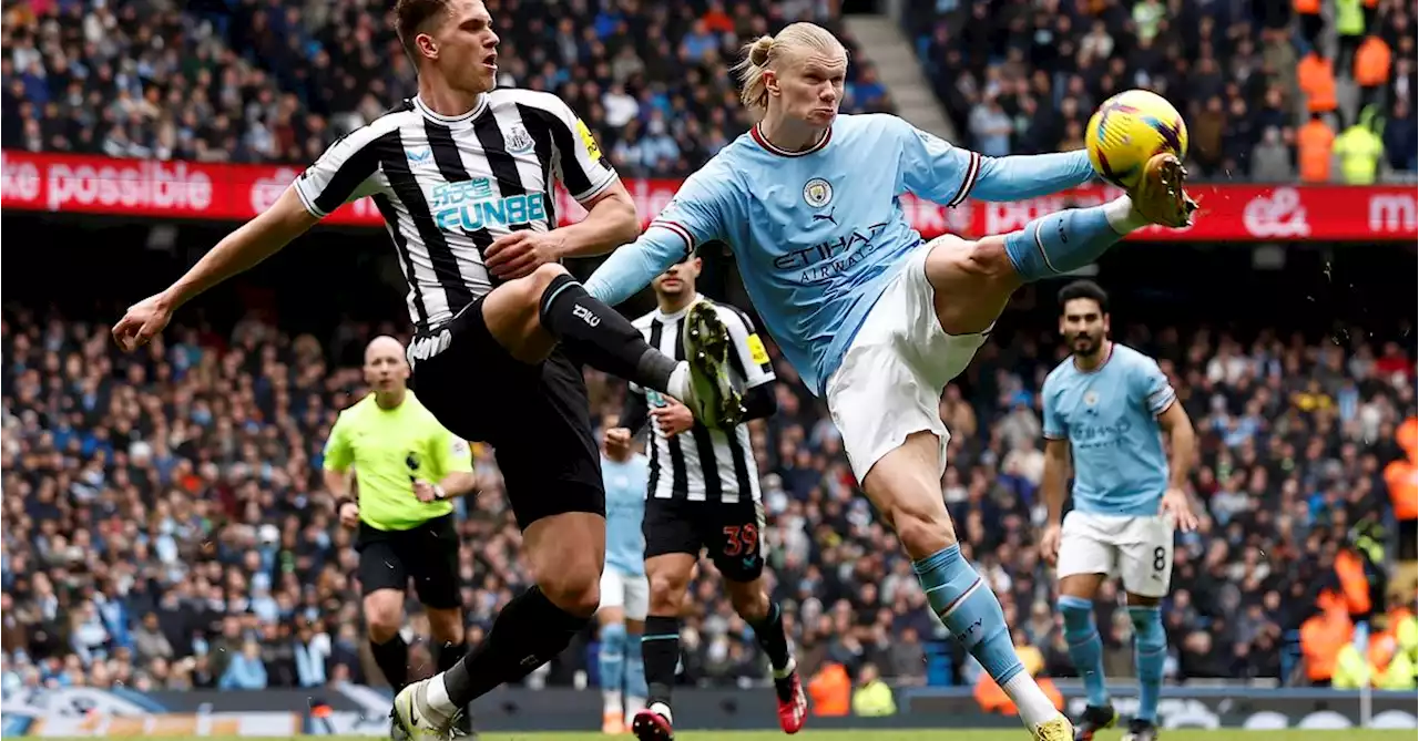 Man City beat Newcastle 2-0 to maintain pressure on Arsenal