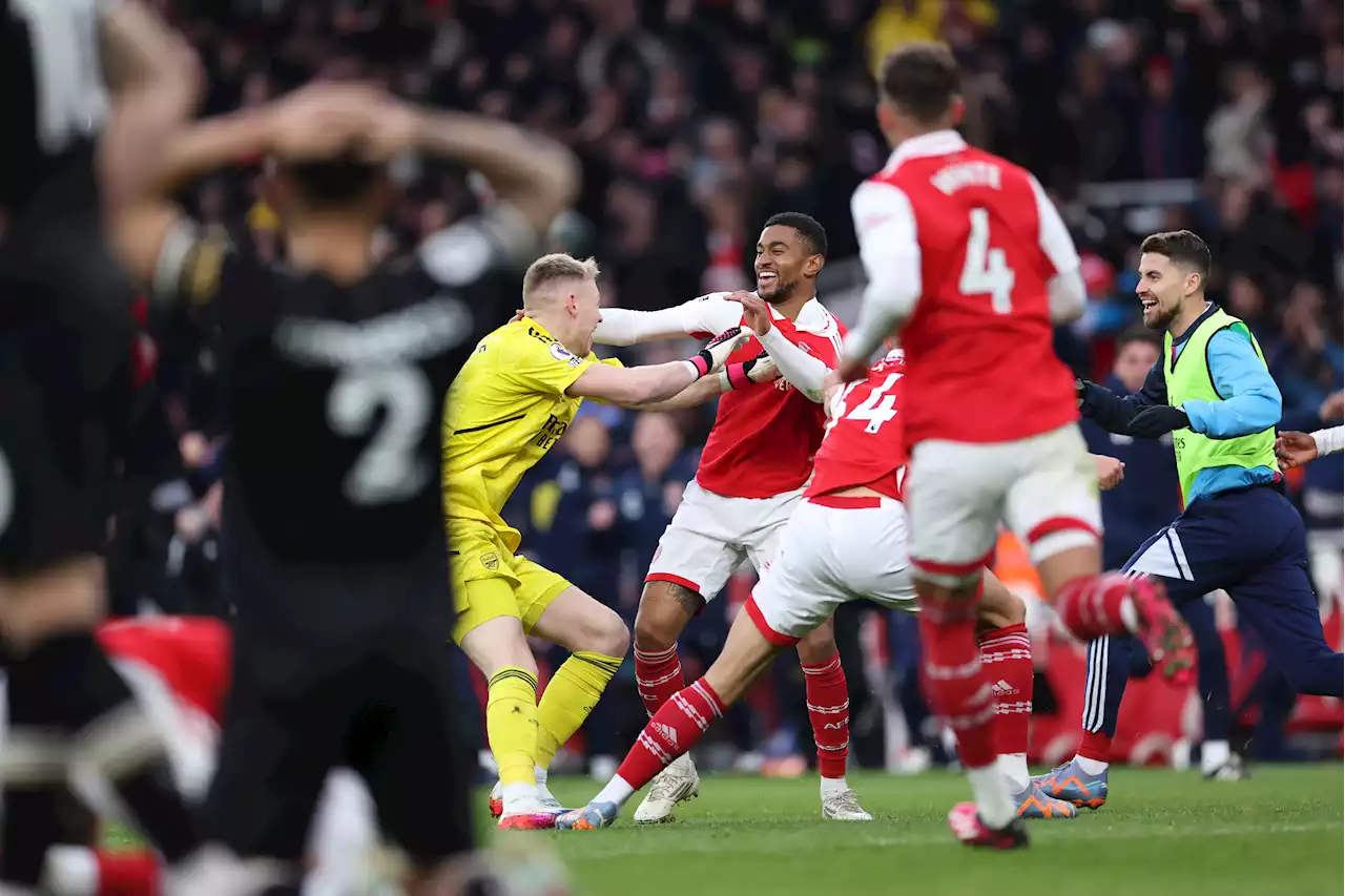 Nelson scores 97th-minute winner as Arsenal rescue dramatic victory to boost title dreams