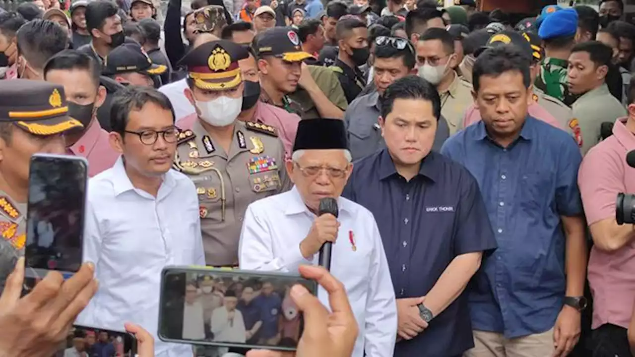 Kunjungi Korban Kebakaran Depo Pertamina Plumpang, Erick Thohir Dikawal Banser