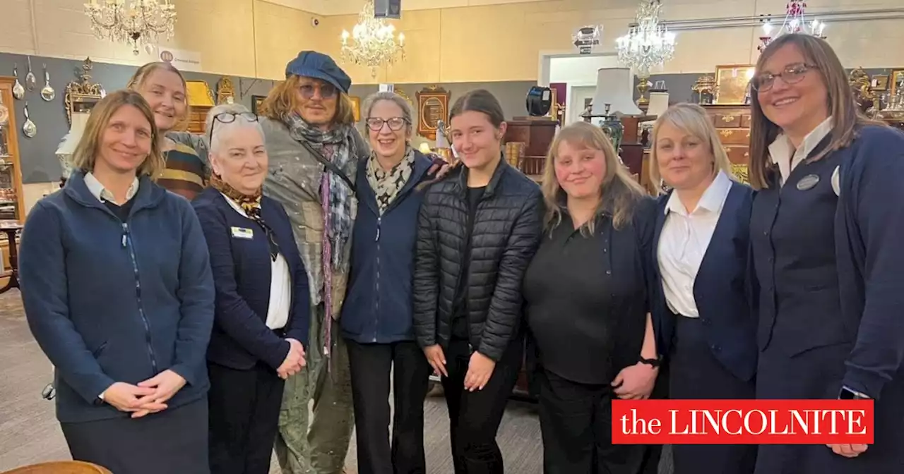 Starstruck: Hollywood actor Johnny Depp visits Lincolnshire