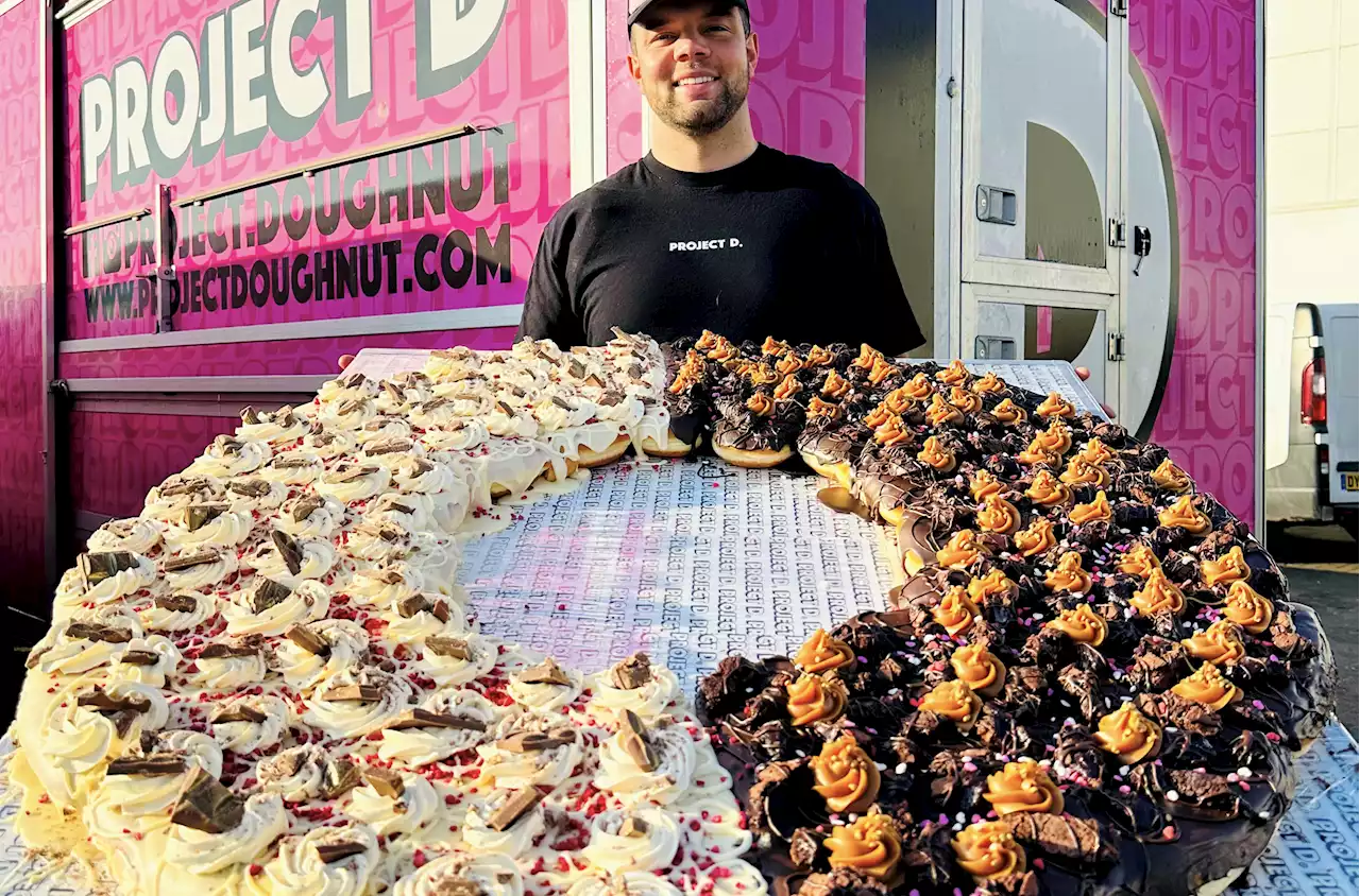 My bakery sells UK's BIGGEST doughnut - it costs £500 & has 170k calories