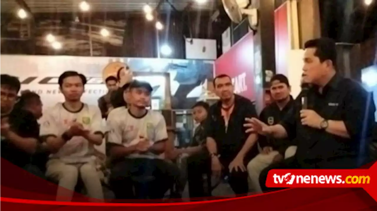 Ketum PSSI Erick Tohir Bertemu Bonek Mania di Surabaya, Bahas Apa Ya ?